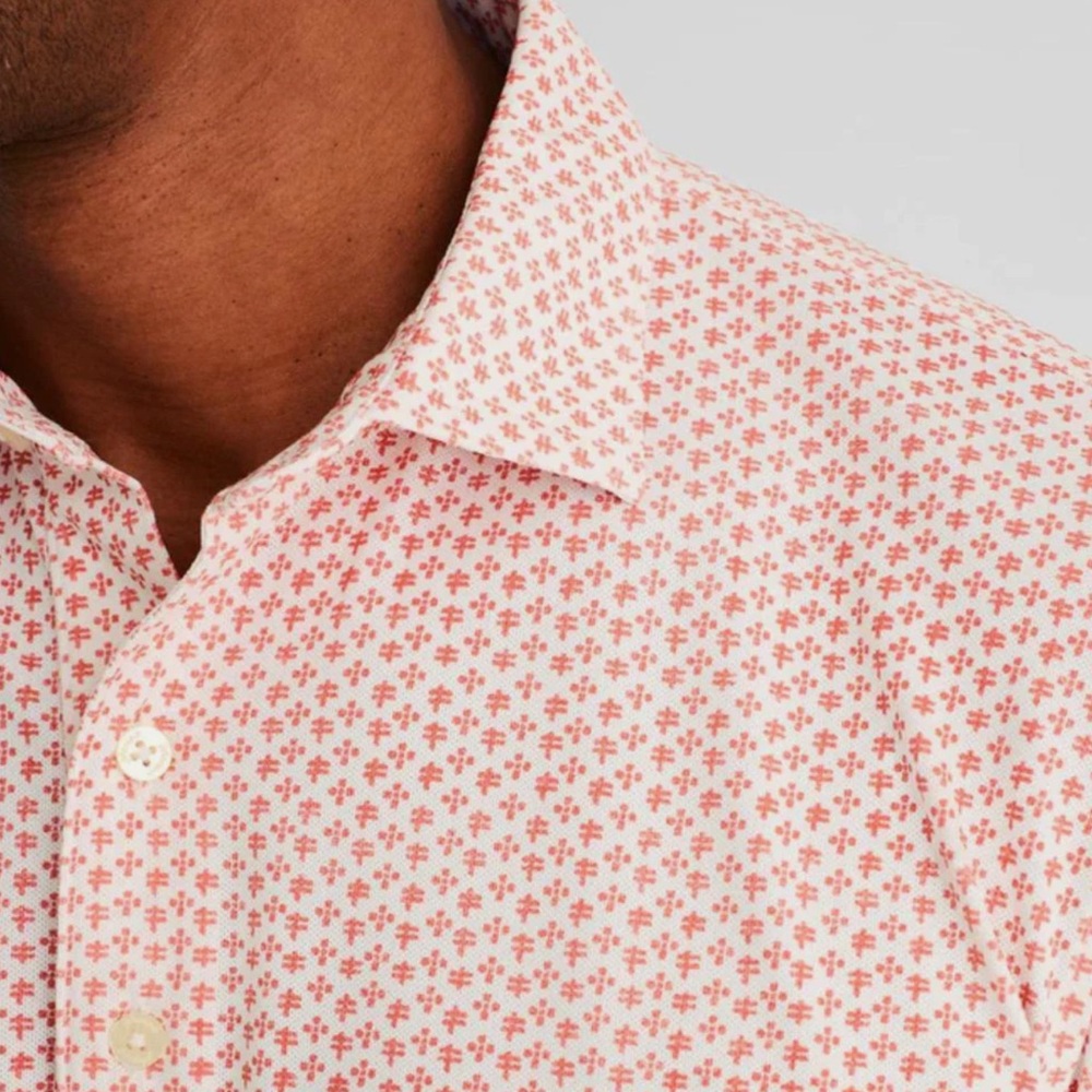 NEW JOHNNIE-O enzo printed polo in tango - Picture 2 of 12